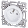 Image de Prise de courant 2P+T 16A rénovation Blanc Eur'Ohm Square 60260