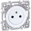 Image de Prise de courant - EUROHM - Square - Affleurante - 2P+T - Blanc