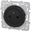 Image de Prise de courant 2P+T 16A affleurante Noir Eur'Ohm Square 60339