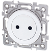 Image de Prise de courant 2P sans terre Blanc 16A Eur'Ohm Square 60241