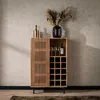 Image de Meuble bar en bois dacacia motif baguette MELBOURNE