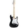 Image de Guitare électrique - WOODBRASS - ST100 - Noire - Micros HSS - Touche en érable