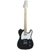 Image de Guitare électrique - WOODBRASS - TL100 - Noire - Touche en érable - Micros simple bobinage