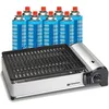 Image de Barbecue À Gaz 1900w Kemper Grille Anti Adhesive + 8 Cartouches Gaz Camping