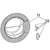 Image de Hublot complet - ARISTON HOTPOINT - Blanc - Compatible WHIRLPOOL