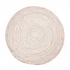 Image de Tapis Rond Ø100cm Fait À La Main En Jute Motif Simple Pour Entrée Spiraltry