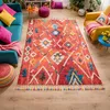 Image de Tapis berbère 160x230 tissé motifs tribaux LYN5 OURIKA B bleu et jaune