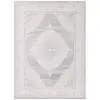 Image de Tapis Oriental 120x160 Rectangle Gris Clair Tissé Motif Ancestral Lyn7 Falan