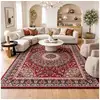 Image de Tapis oriental 160x230 rectangle crème et rouge tissé motif ethnique lyn1 rosor