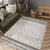 Image de Tapis berbère style tapis rond Ø 120cm LYN8 MABAL Beige OEKO TEX idéal pour la chambre