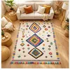 Image de Tapis berbère 160x230 tissé motif ethnic LYN5 OURIKA F ivoire