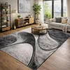 Image de tapis salon 160x230 tissé gris rectangle motif géométrique LYN8 MADILA