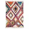 Image de Tapis Berbère 80x150 Tissé Motif Ethnic Lyn5 Ourika D Violet