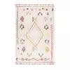 Image de Tapis Berbère 160x230 Tissé Motif Ethnic Lyn5 Jadida Crème