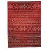 Image de Tapis Berbère 140x200 Tissé Motifs Tribaux Lyn1 Berbi Rouge
