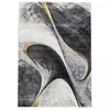 Image de Tapis Salle À Manger 280x380 Tissé Jaune Et Gris Rectangle Motif Géométrique