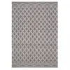 Image de Tapis Kilim 160x230 Rectangle Fait Main En Pet Crème Motif Géométrique