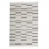 Image de Tapis Kilim 160x230 Rectangle Fait À La Main En Laine Gris Et Marron