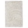 Image de Tapis Chambre 160x230 Fait À La Main En Laine Crème Rectangle Motif Faux Uni