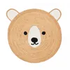 Image de Tapis Rond Ø100cm Fait Main En Jute Motif Animaux Pour Salon Jutebear