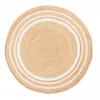 Image de Tapis Rond Ø200cm Fait Main En Jute Motif Uni Pour Grand Salon Sunny L