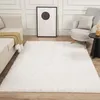 Image de Tapis shaggy 280x370 rectangle tissé crème motif uni LYN4 UNILA