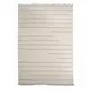 Image de Tapis Grand Salon 250x350 Fait Main En Laine Beige Rectangle Motif Simple Nimbus