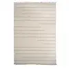 Image de Tapis grand salon 250x350 fait main en laine beige rectangle motif simple nimbus