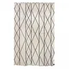 Image de Tapis Chambre 120x180 Fait Main En Laine Beige Et Noir Rectangle Motif Scandinave
