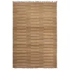 Image de Tapis Jute 200x300 Fait Main Marron Et Noir Tasnim