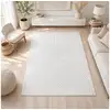 Image de Tapis salon 160x225 tissé crème rectangle motif géométrique lyn49 binci