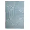Image de Tapis Salon 160x225 Tissé Bleu Rectangle Motif Géométrique Lyn49 Arcrol