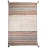 Image de Tapis kilim 160x230 rectangle fait main en coton beige et marron