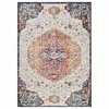 Image de Tapis Vintage Oriental 120x170 cm - LYN3 MED - Couleur : multicolore rouge beige bleu