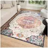 Image de Tapis vintage oriental 120x170 cm - lyn3 med - couleur : multicolore rouge beige bleu
