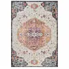 Image de Tapis Vintage Oriental 200x280 Cm - Lyn3 Med - Couleur : Multicolore Rouge Beige Bleu