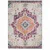 Image de Tapis Vintage Oriental 200x280 Cm - Lyn3 Med - Couleur : Multicolore Violet Orange Bl