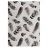 Image de Tapis Salon 200x280 Plumes Gris , Tapis En Coton