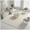 Image de Tapis salon demilu 80x150 cm crème - tapis entrée doux et soyeux
