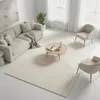 Image de Tapis salon DEMILU 140x200 cm Crème - Tapis Cuisine doux et soyeux