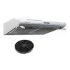 Image de Beldeko - hotte casquette visière 60 cm blanche - 240 m3h - 100 watts - filtre inclus