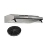Image de BELDEKO - Hotte Casquette / Visière 60 cm INOX 240 m3/h - 100 Watts - Filtre inclus
