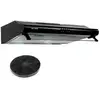 Image de Beldeko - hotte casquette visière 60 cm noir 240 m3h - 100 watts - filtre inclus