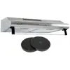 Image de Hotte Casquette 60 Cm Inox Beldeko 210 M3/h 2 Filtres À Charbon