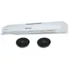 Image de Beldeko - hotte casquette visière rivage 90 cm - blanche - 200w - double moteur - 438 m3h