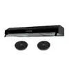 Image de Beldeko - hotte casquette visière rivage 90 cm - noir - double moteur - 200w - 438 m3h