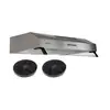 Image de Beldeko hotte casquette visière 60 cm - inox - 3 vitesses éclairage led - évacuation ou recyclage - marque française