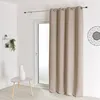 Image de Rideau occultant ignifugé M1 non feu Beige 140x180 cm
