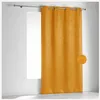 Image de Rideau ignifugé non feu M1 en velours fiore Jaune 140x260 cm