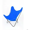 Image de Fauteuil Papillon en coton coloré Bleu 90 cm